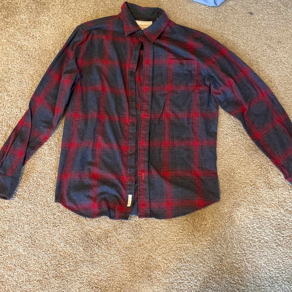 mens flannel button down top